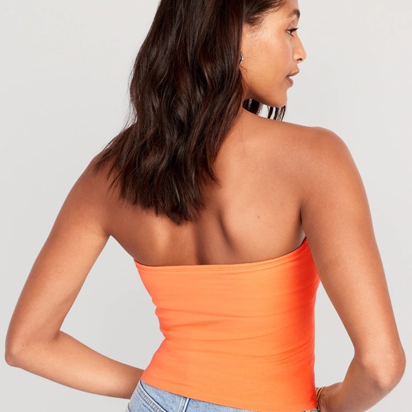 NWT OLD NAVY Cropped TUBE Top 

Color:
Mango Sorbet - Picture 3 of 8